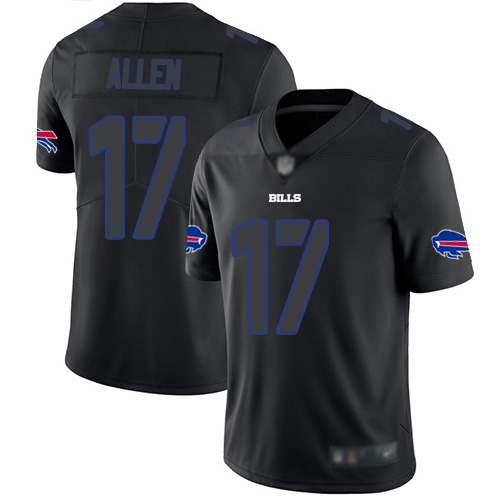Men Buffalo Bills #17 Josh Allen Limited Black Rush Impact NFL Jersey->buffalo bills->NFL Jersey